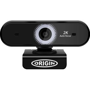 Origin Storage USB 2K Full HD webcam 5 MP 2592 x 1944 Pixels USB 2.0 Zwart