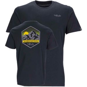 Rab - Stance Mountain Peak - T-Shirt - Beluga - Biologische Katoen