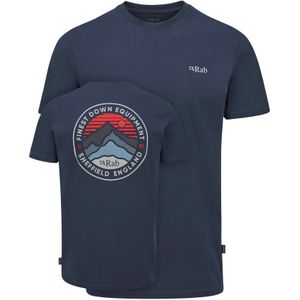 Rab - Basecamp 3 Peaks Tee - T-shirt - Blauw
