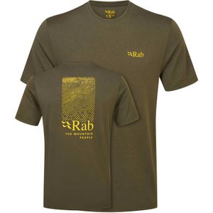 Rab - Mantle Ridge Tee Army - T-shirt - Kaki