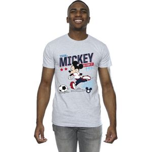 Disney Heren Mickey Mouse Team Mickey Voetbal T-shirt