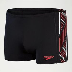 Speedo - Tech Panel - Sportzwembroek - Zwart - Rood - Grijs