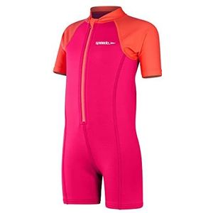 Speedo Meisjes Learn to Swim Wetsuit Badpak, Cherry Pink/Coral, 6 jaar