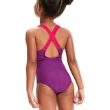 Speedo - Learn To Swim - Badpak - Paars - 6-9 Maanden - Meisje