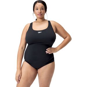 Speedo ECO Endurance+ Medalist Badpak Dames - Zwart - Plus Size