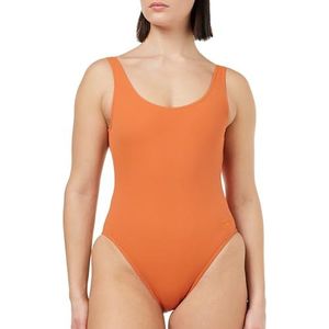 Speedo Badpak met diepe U-rug voor dames, Bruin, 152