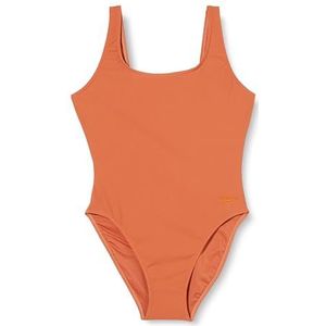 Speedo - Textured Deep U-Back - Damesbadpak - Oranje