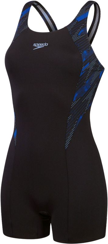 Speedo dames eco hyperboom splice legsuit badpak zwart