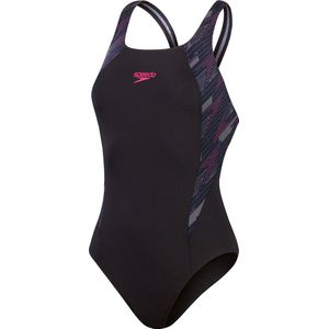 Speedo Placement Muscleback Zwart/Paars Sportbadpak