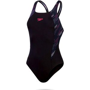 Speedo HyperBoom Splice Muscleback Zwart/Roze Sportbadpak
