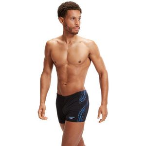 Speedo - Tech Panel - Zwembroek - Zwart - 53% Polyester, 47% Polyethyleenterephthalaat