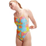 Speedo - Allover Digital Vback Swimsuit - Veelkleurig - Endurance+ Materiaal