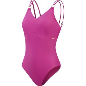 Speedo Figuurcorrigerende bandjes eendelig badpak voor dames, Roze, 46