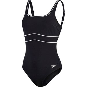Speedo - Contour Eclipse - Badpak - Zwart/Wit - Recycled Polyamide