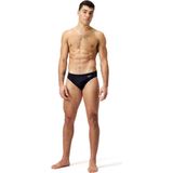 Speedo Hyper Boom Splice Brief Zwart/Groen Heren Sportzwembroek