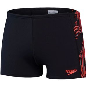 speedo tech panel zwempak zwart  rood