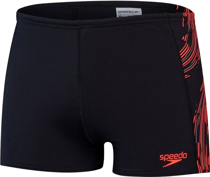 Speedo ECO+ Tech Panel Zwemboxer Heren - Zwart - Rood
