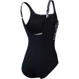 Speedo Eco Conteclipse Prnt Shap 1p Badpak Dames - Badpakken - Kleur Zwart-multicolour - Maat 44