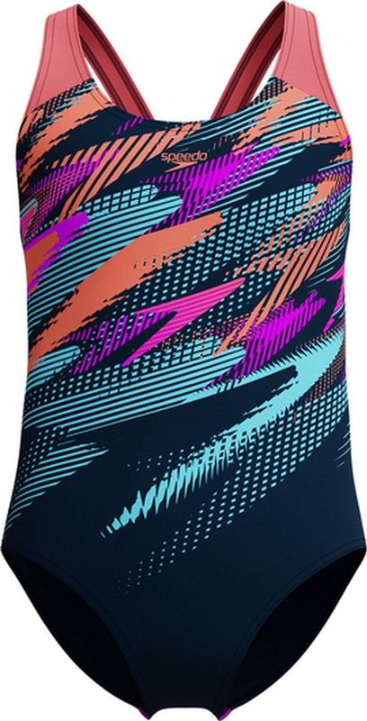 Speedo - Eco+ Digi Placement Splashback - Badpak - Blauw - Gerecycled Polyester