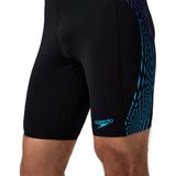 Speedo - Eco+ Tech Panel Jammer - Zwembroek - Zwart Blauw - Gerecycled Polyester