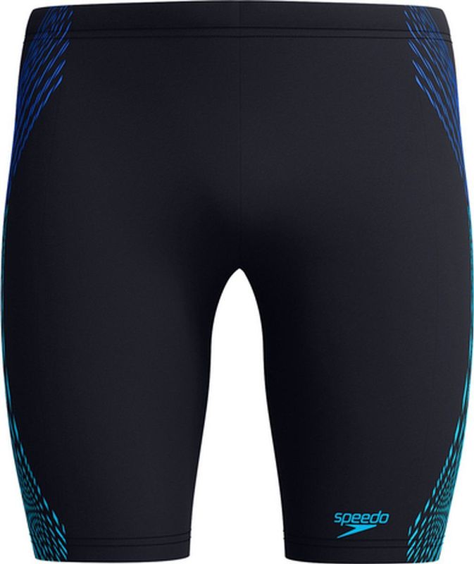Speedo - Eco+ Tech Panel Jammer - Zwembroek - Zwart Blauw - Gerecycled Polyester