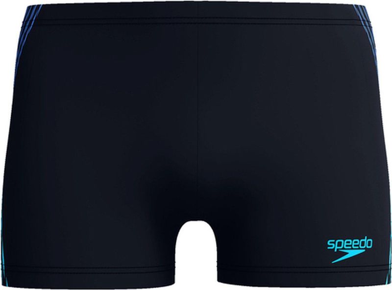 Speedo - Men Eco+ Tech Panel Aquashort - Zwart Blauw - Duurzaam Materiaal