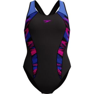 Speedo - Eco+ Plastisol Laneback Badpak - Blauw - Dames - Duurzaam Materiaal