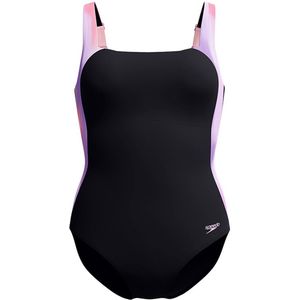 Speedo - Lunalustre - Badpak - Zwart - Sculptuurstof - Medium Borstondersteuning