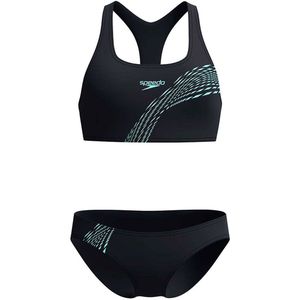 Bralette Bikini - Blauw - Bovenmateriaal 80% Nylon 20% Elastaan - Sportief