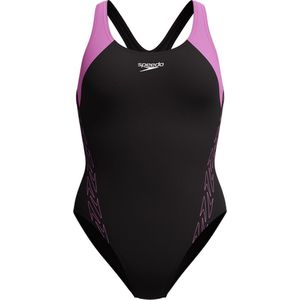 Speedo - Eco H-Boom Splice Racerub - Badpak - Zwart - Dames - 2XL/44