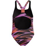 Speedo Zwempak - HyperBoom Allover Medalist - Zwart/Paars/Oranje
