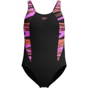 Speedo HyperBoom Splice Muscleback Meisjes Sportbadpak - Zwart/Paars
