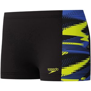 Zwembroek - Zwart - Geel - Blauw - 80% Gerecycled Polyamide - 20% Elastaan