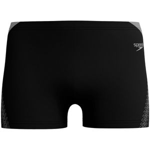 Speedo Hyperboom Splice - Zwemboxer - Kleur Antraciet-Zwart