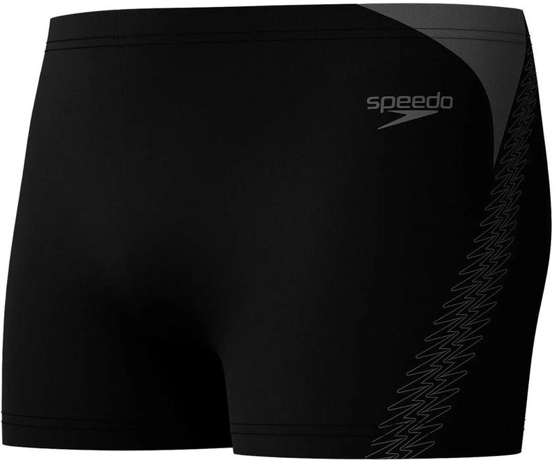 Speedo Hyperboom Splice - Zwemboxer - Kleur Antraciet-Zwart
