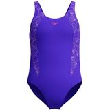 Speedo - Shaping Printed Lunaelustre - Badpak - Blauw/Paarse