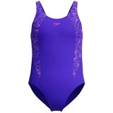 Speedo - Shaping Printed Lunaelustre - Badpak - Blauw/Paarse