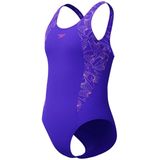 Speedo - Shaping Printed Lunaelustre - Badpak - Blauw/Paarse