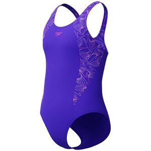 Speedo - Shaping Printed Lunaelustre - Badpak - Blauw/Paarse
