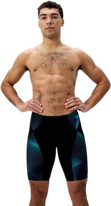 Speedo - Compressie Jammer Eco Endurance+ - Blauw/Groen - Zwembroek