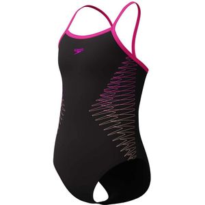 Speedo - EnduraFlex - Sportbadpak - Zwart/Roze - Muscleback