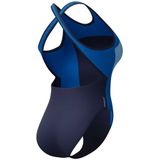 Speedo - Endurance+ MAX - Sportbadpak - Donkerblauw/Blauw - High Neck Crossback