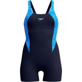 Speedo Dames HyperBoom Placement Muscleback badpak, Lagoon Blue, 28