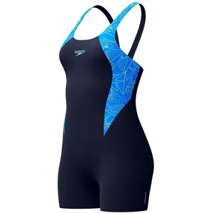 Speedo Dames HyperBoom Placement Muscleback badpak, Lagoon Blue, 28