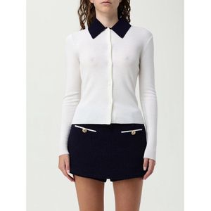 Self Portrait - Cardigan - Wit - Wolmix