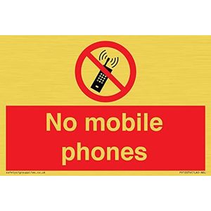 Geen mobiele telefoons Sign - 150x100mm - A6L