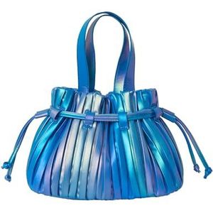 Joe Browns Dames Metallic Trekkoord Bucket Bag Handtas, Blauw Ombre, Blauw Ombre