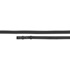Aviemore Zachte lederen teugels voor paardenrubber (124,46 cm x 1,6 cm) (Zwart)