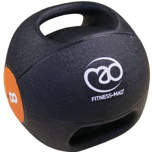 Fitness Mad Medicijn Bal (8 kg) (Zwart/Oranje)