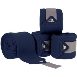 Hy Sport Active Luxe bandages voor paarden (Verpakking van 4) (Cob/Full) (Middernacht marine)